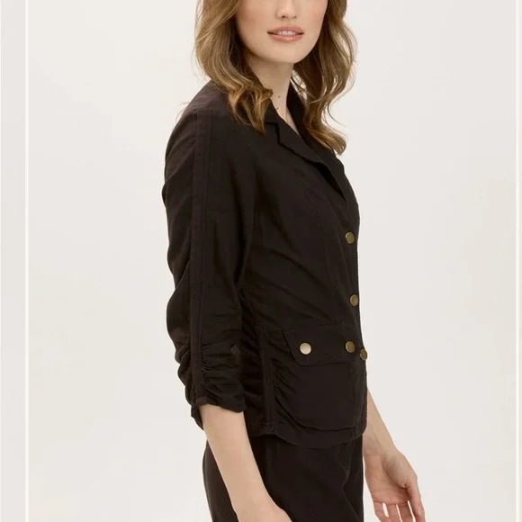 NWT! Black linen Jacket - Picture 2 of 6